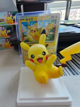 30th Anniversary Pikachu Figure Set Genuine Pokemon Dream Painting Pikachu Figure Simplified Chinese PTCG Collectible Cards Gift