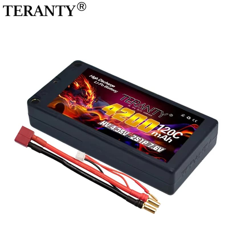 Original TERANTY 2S 7.6V 4200mAh 120C/240C Drift Big Foot Remote Control Racing Model Car Tank Toy Hard Shell Lipo Battery