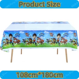 66Pcs Paw Patrol Birthday Decoration Set Latex Balloons Hanging Swirls Banner Backdrop Tablecloth for Kids Party Event Supplies