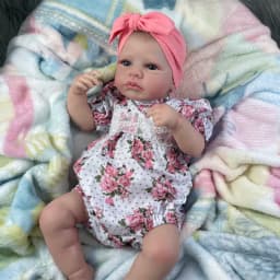 MRB 50CM LouLou Awake Twins Girl Reborn Baby Dolls Lifelike Vinyl Newborn 3D Skin Visible Veins DIY Toys For Girls