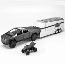 1:32 Pickup Model Car Toys Simulation Metal Diecast Truck Trailer RV Limousine Sound Light Collection Toy for Boys Gifts
