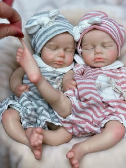 13 Inch Full Body Silicone Loulou Boy Or Girl Open Mouth Handmade Soft Touch Bebe Newborn Doll For Birthday Gifts