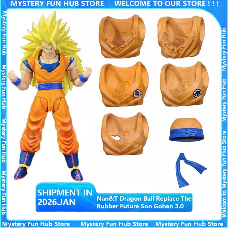 Nan&T Dragon Ball Future Son Gohan 3.0 Accessory Kit Replace The Rubber Jacket 1/12 The Games Beging Goku Models Collectible Toy