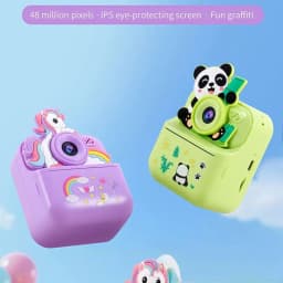Children's Instant Camera Unicorn Cartoon Design High-Definition Dual Camera Thermal Instant Printing Can Take Photos and Videos Educational Toy Gift/Cartoon Unicorn Children's Digital Camera Thermal Instant Printing Instant Camera Can Take Photos and Print Fun Children's Toy/Children's Instant Camera Thermal Instant Printing Camera High-Definition Photo and Video Recording Educational Gift for Girls