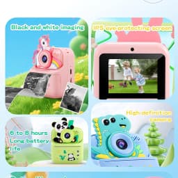 Children's Instant Camera Unicorn Cartoon Design High-Definition Dual Camera Thermal Instant Printing Can Take Photos and Videos Educational Toy Gift/Cartoon Unicorn Children's Digital Camera Thermal Instant Printing Instant Camera Can Take Photos and Print Fun Children's Toy/Children's Instant Camera Thermal Instant Printing Camera High-Definition Photo and Video Recording Educational Gift for Girls