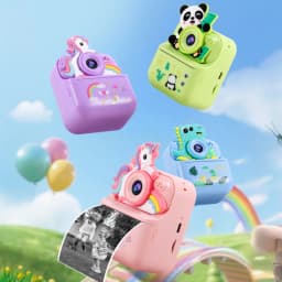Children's Instant Camera Unicorn Cartoon Design High-Definition Dual Camera Thermal Instant Printing Can Take Photos and Videos Educational Toy Gift/Cartoon Unicorn Children's Digital Camera Thermal Instant Printing Instant Camera Can Take Photos and Print Fun Children's Toy/Children's Instant Camera Thermal Instant Printing Camera High-Definition Photo and Video Recording Educational Gift for Girls