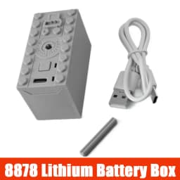 8878 Rechargeable Lithium Battery Box With Type-C Port Multi Power Functions Speed Control Parts For Technical Car Train Blocks
