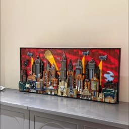 In stock new product MOC Gotham City building block toy premium decorative wall holiday gift