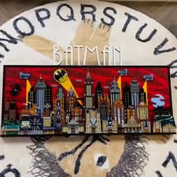 In stock new product MOC Gotham City building block toy premium decorative wall holiday gift