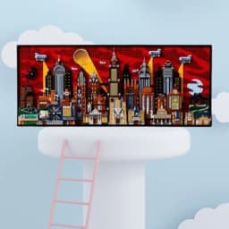 In stock new product MOC Gotham City building block toy premium decorative wall holiday gift