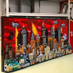 In stock new product MOC Gotham City building block toy premium decorative wall holiday gift