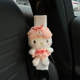 Cartoon Cat Car Seat Belt Shoulder Cover Rabbit Dog Doll Cartoon Car Interior Accessories Seat Belt Protective Cover Girl Gift