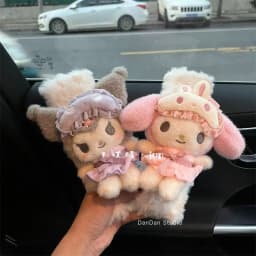 Cartoon Cat Car Seat Belt Shoulder Cover Rabbit Dog Doll Cartoon Car Interior Accessories Seat Belt Protective Cover Girl Gift