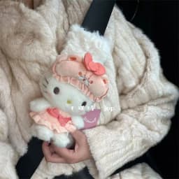 Cartoon Cat Car Seat Belt Shoulder Cover Rabbit Dog Doll Cartoon Car Interior Accessories Seat Belt Protective Cover Girl Gift