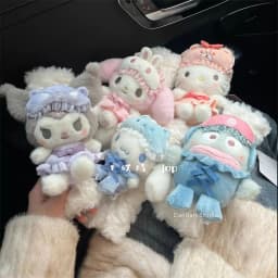 Cartoon Cat Car Seat Belt Shoulder Cover Rabbit Dog Doll Cartoon Car Interior Accessories Seat Belt Protective Cover Girl Gift