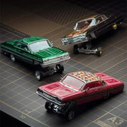 97m 1:64 1964 Impala LowRider Gypsy Rose / ARCHDEMON  Diecast Model Car