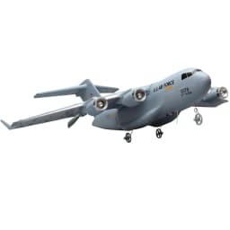 C-17 RC Drone DIY Aircraft Transport Aircraft 373mm Wingspan EPP RC Drone Airplane 2.4GHz 2CH 3-Axis Aircraft Toy for Adults