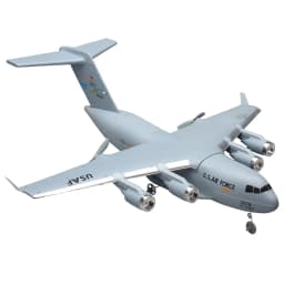 C-17 RC Drone DIY Aircraft Transport Aircraft 373mm Wingspan EPP RC Drone Airplane 2.4GHz 2CH 3-Axis Aircraft Toy for Adults