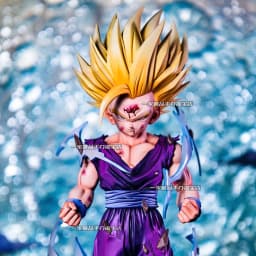 26cm Dragon Ball Z Super Saiyan 2 Gohan Gk Statue Double Interchangeable Head Sculpture With Base Chassis Decor Anime Gift