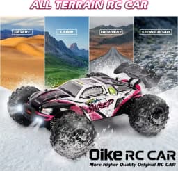 Oike 4WD Super Brushless 80KM or 50KM/H RC Car With LED Remote Control Cars High Speed Drift Racing 4x4 Off Road Buggy Truck Toy