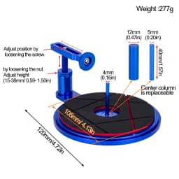 Wheel Tire Glue Helper Tool for 1/10 1/8 RC – Cementing Station for On-Road Off-Road Drift Upgrade Parts