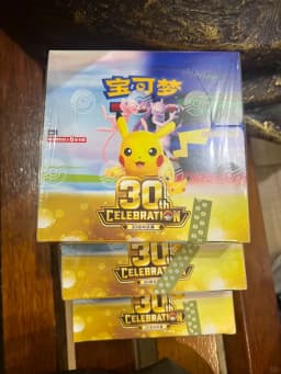 IN STOCK 100% Official Pokemon 30th Celebration Booster Packs FUR Card 30thC Collectible Simplified Chinese PTCG Cards Gifts