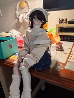 No Doll，New 30/45/60cm Doll's Clothes for 1/3 1/4 1/6 Bjd Doll High-neck ribbed sweater Diy Girl Toys Dress Up Doll Accessories