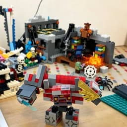 End Red Stone Portal Model Building Blocks Bricks Toys for Birthday Christmas Gift