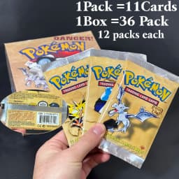 PKM Base Set Fossil Jungle Team Rocket Neo Destiny Booster Box 1999 2000 Year 1st Edition 1Box 36 Packs Proxy Game Cards Sealed