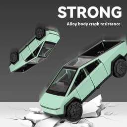 Cyber Truck Pickup Trailer RV Metal Alloy Toy Car Model Die-Casting Off-Road Vehicle Men's Gift Collection Truck Ornaments