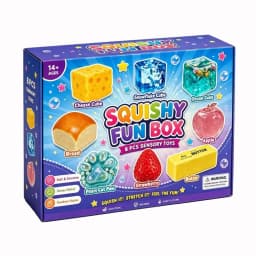 Random Color 8pcs/Box TPR Maltose-Filled Squishy Toy, Slow Rising Stress Relief Sensory Fidget Decompression Blind Box Gift