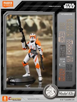 New Stock Blokees Star Wars Obi Wan Kenobi Commander Cody 15cm Articulated Figure Model Kit Collectible Display Gift Toys