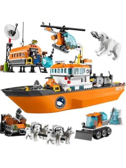 717Pcs City Series Arctic Exploration Building Blocks, Giant Ship Model, Kids DIY Assembly Toy, Christmas & Birthday Gifts