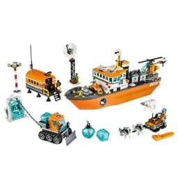 717Pcs City Series Arctic Exploration Building Blocks, Giant Ship Model, Kids DIY Assembly Toy, Christmas & Birthday Gifts