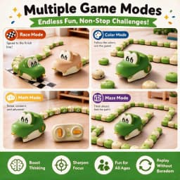 New Electric Remote-Controlled Snake Magnet Car,Parent-Child Interactive MultiPlayer Battle Toy,Christmas Birthday Gift for Kids