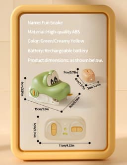 New Electric Remote-Controlled Snake Magnet Car,Parent-Child Interactive MultiPlayer Battle Toy,Christmas Birthday Gift for Kids