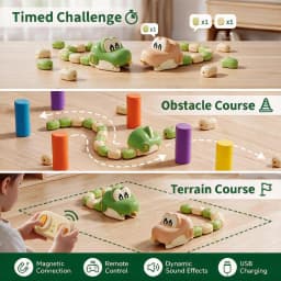New Electric Remote-Controlled Snake Magnet Car,Parent-Child Interactive MultiPlayer Battle Toy,Christmas Birthday Gift for Kids