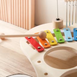 1A-Educational Toys Wooden Aeolian Bells Montessori Children's Musical Toys Xylophone Newborn Birthday Gifts Music Table Toys