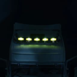 LED Car Roof Spotlights White/yellow Lights for Tamiya 1/14 RC Truck for SCANIA 770S R620 for Volvo FH16 for ACTROS 3363 Car