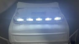LED Car Roof Spotlights White/yellow Lights for Tamiya 1/14 RC Truck for SCANIA 770S R620 for Volvo FH16 for ACTROS 3363 Car