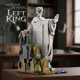 Creative MOC The Argonath Kit Pillar Of The kings Building Blocks Bricks Set MOC King Sculpture Model Toys For Boy Adult Gifts