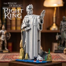 Creative MOC The Argonath Kit Pillar Of The kings Building Blocks Bricks Set MOC King Sculpture Model Toys For Boy Adult Gifts