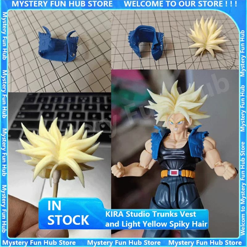 Original Studio KiRA Trunks Vest Compatible with 06A & 05AB Pale Yellow Spiky Hair Trunks for 06B & 05AB KO TONSEN Accessory Kit