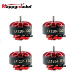 Happymodel 4PCS EX1204 5000KV 6500KV Brushless Motor 1.5mm Shaft for 2-4S 2-3S 3 Inch FPV Racing Drone Toothpick Quadcopter