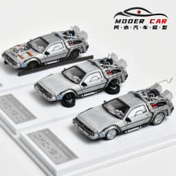 MJ 1:64 back to the future DeLorean DMC 12 Collection Diecast Model Car