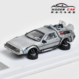 MJ 1:64 back to the future DeLorean DMC 12 Collection Diecast Model Car