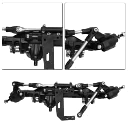H10 Portal or Straight Axle Plastic +Brass or Aluminum Alloy Front Rear Complete Axles for Vanquish 1/10 RC Crawler Car Upgrade
