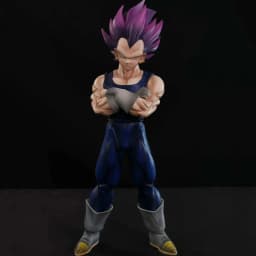Dragon Ball Ultra Ego Vegeta Action Figure Purple Hair Collectible Statue Desktop Ornament Case Decoration For Anime Collectors