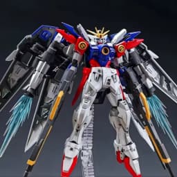 RG 1/144 JM Wing Zero Mecha Assembly Model Kit with Water Slide Decals Bracket Luminous Effect Parts Hobby Collectible Toy Gift