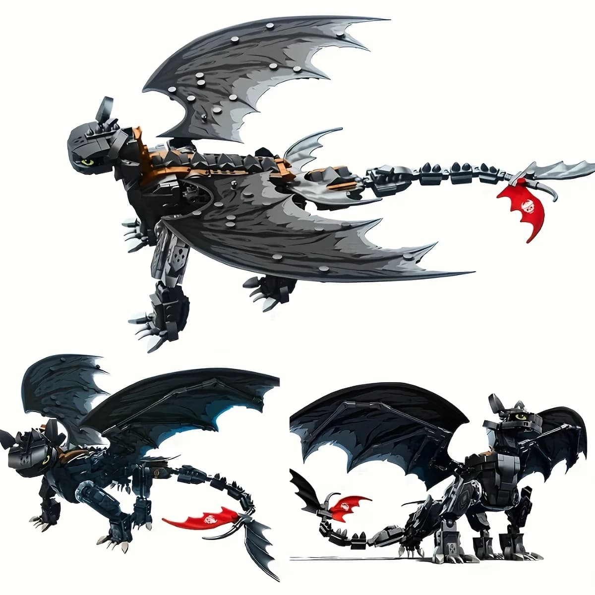 1026 PCS Mysterious Creature Dragon Model Puzzle Building Blocks - Hobbyist Collectibles ornaments & Decorations - Perfect Gifts